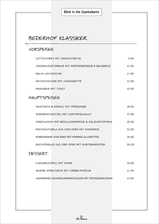 Bederhof, Zürich/Schweiz