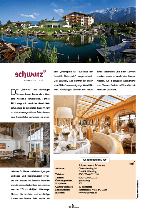 Alpenresort Schwarz, Mieming/Österreich