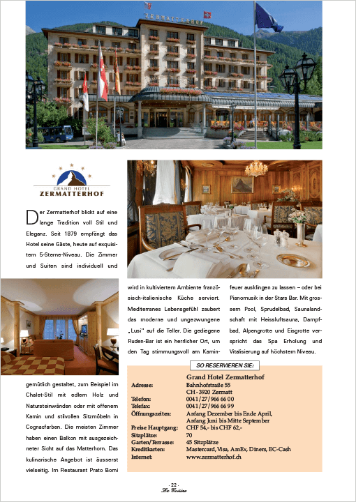 Zermatterhof, Zermatt/Schweiz