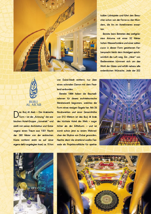 La Cuisine Magazin | Reisespecial | Hotel Burj Al Arab, Dubai/VAE